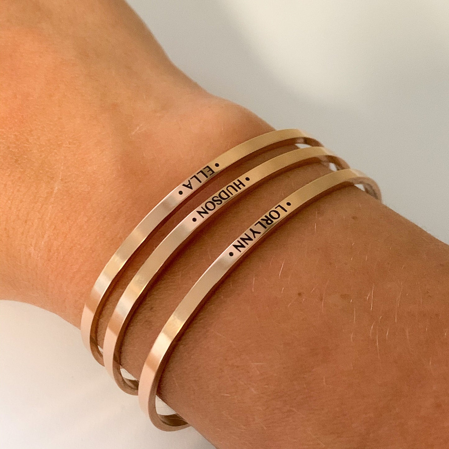 Personalized Skinny Cuff Bracelet, Name Bracelet, Custom Bangle Stacking Bracelets, Customizable Cuff Bracelet, Engraved Name Cuff Bracelet