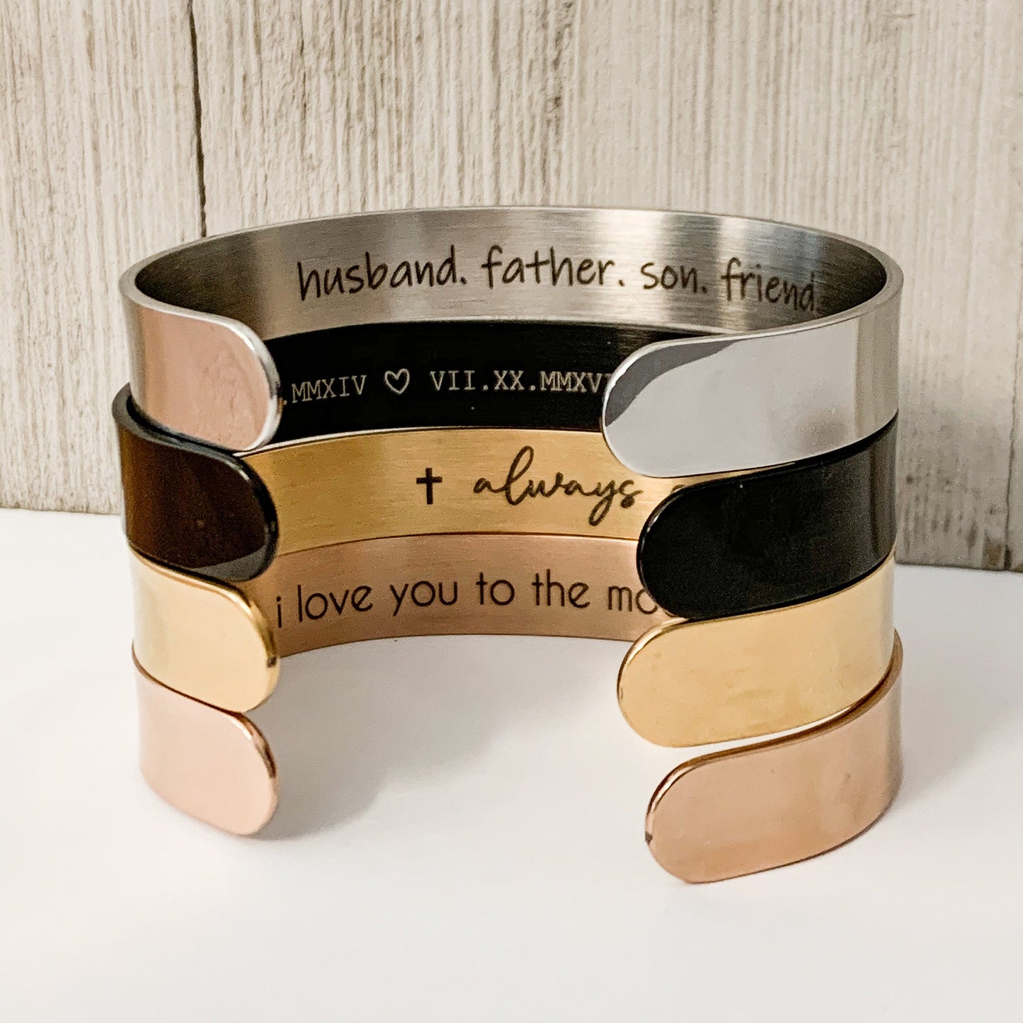Men’s Bracelet Personalized, Wide Cuff Bracelet, Men’s Jewelry, Roman Numerals Bracelet, Anniversary Gift for Him, Men’s Anniversary Gift