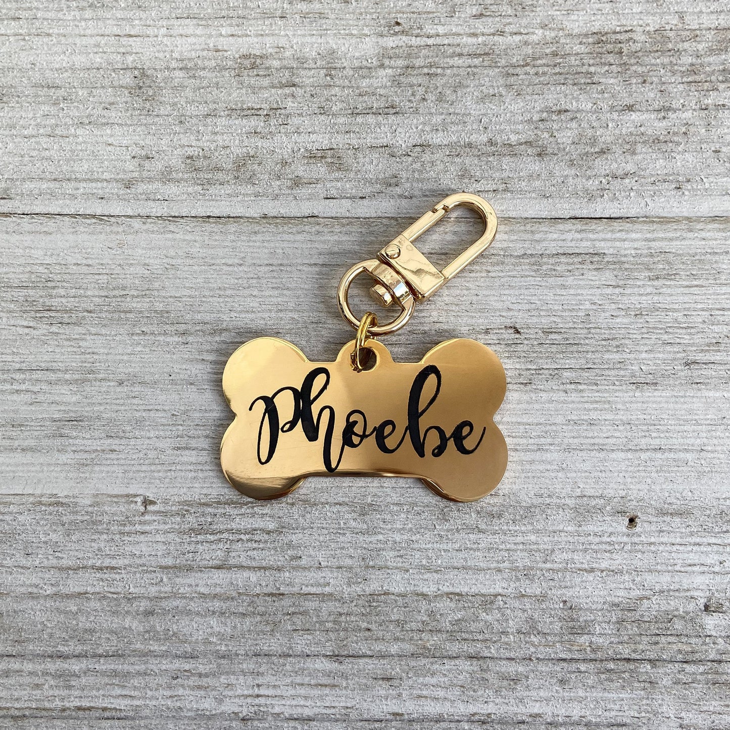 Custom Dog Bone Dog Tag, Engraved Stainless Steel Dog Tag, Pet ID Tag, Dog Tag Bone, Personalized Dogs Tag, Gold Dog Name Tag, New Dog Tag