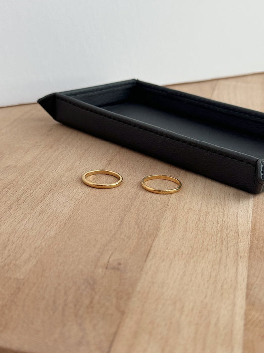 Personalized 14K Gold Filled Ring Dainty Stacking Ring, Custom Engraved Ring, Ring Gold, Stackable Ring with Name, Customizable Name Ring