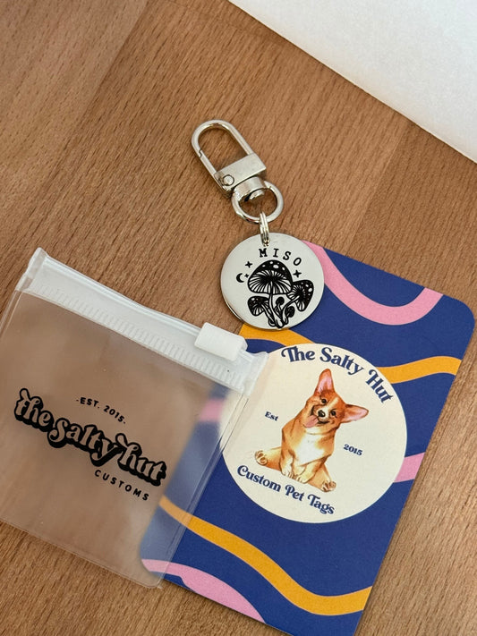 Custom Mushroom Dog Tag, Custom Pet ID Tag, Dog Name Tag, Dog Tag for Dogs, Dog Tag Personalized, Dog Name Tag, Puppy Tag, Pet ID Tag Dogs