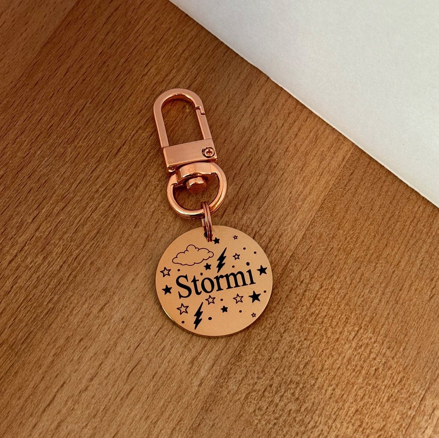 Storm Dog Tag, Custom dog tag, Pet Tag, Dog ID Tag, Pet Name Tag, Dog Tag for Dogs, Dog collar tag, Engraved Pet tag, Personalized Dog Tag
