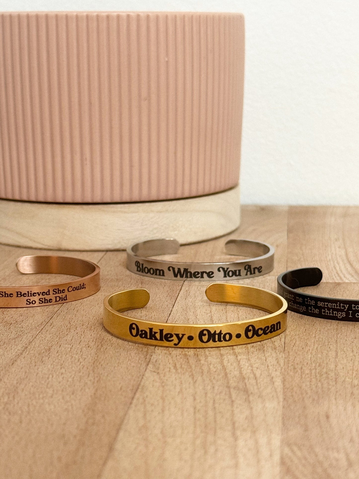 Custom Name Bracelet, Personalized Cuff Bracelet, Engraved Bracelet, Gold Bracelet, Custom Bracelets, Birthday Gift for Mom, Kids Names Gift