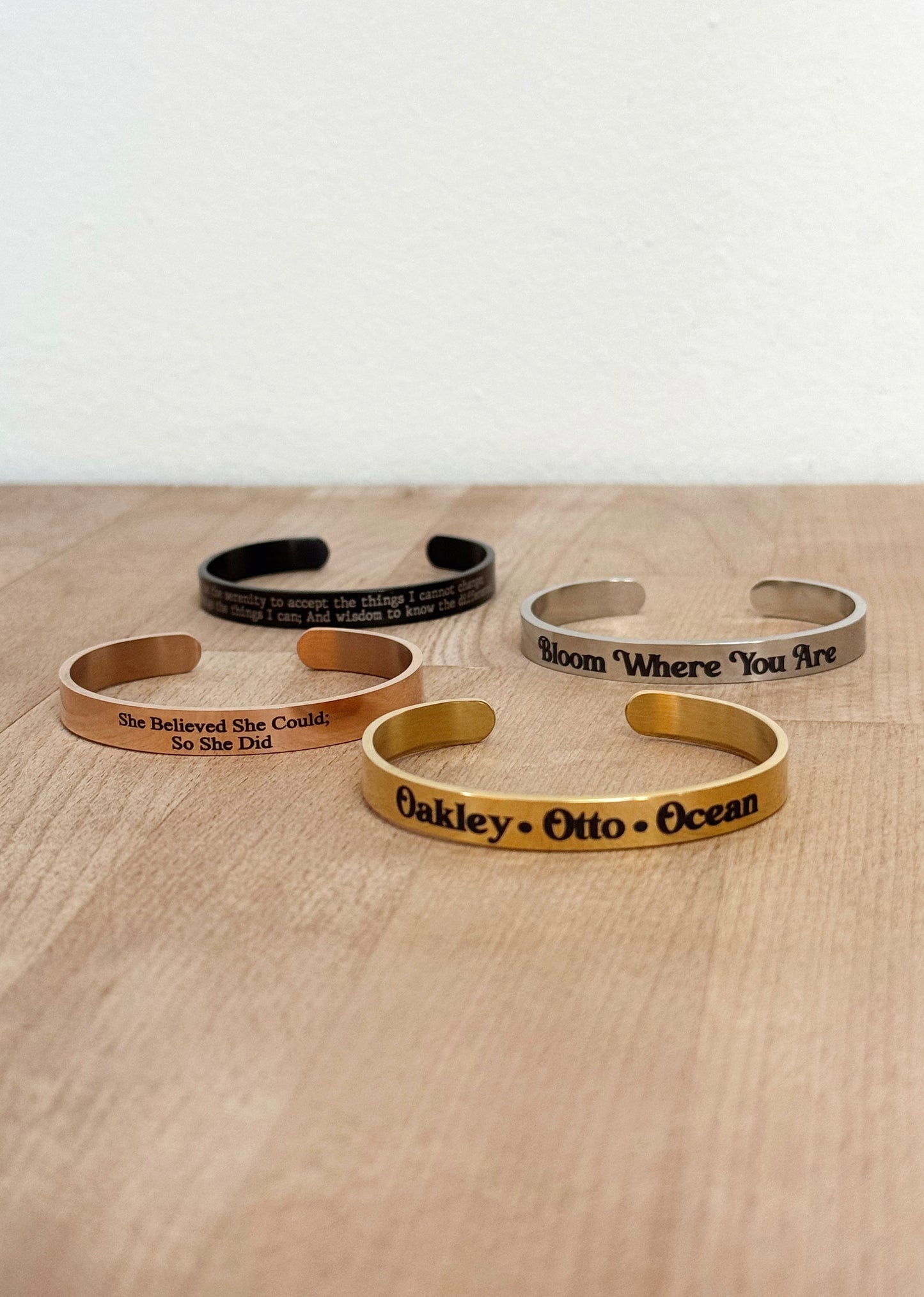 Custom Name Bracelet, Personalized Cuff Bracelet, Engraved Bracelet, Gold Bracelet, Custom Bracelets, Birthday Gift for Mom, Kids Names Gift