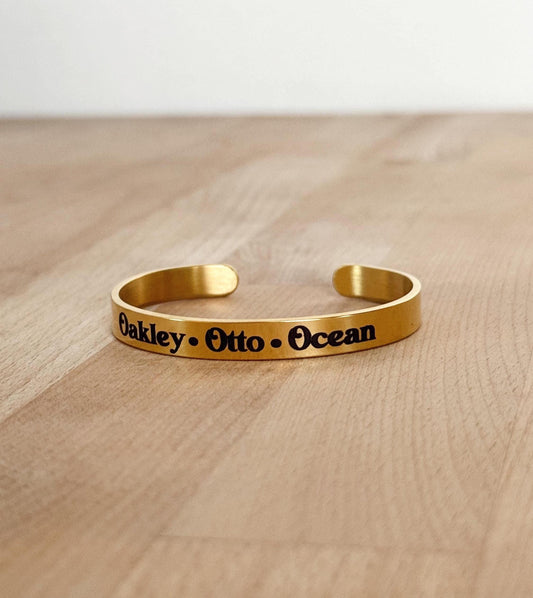 Custom Name Bracelet, Personalized Cuff Bracelet, Engraved Bracelet, Gold Bracelet, Custom Bracelets, Birthday Gift for Mom, Kids Names Gift