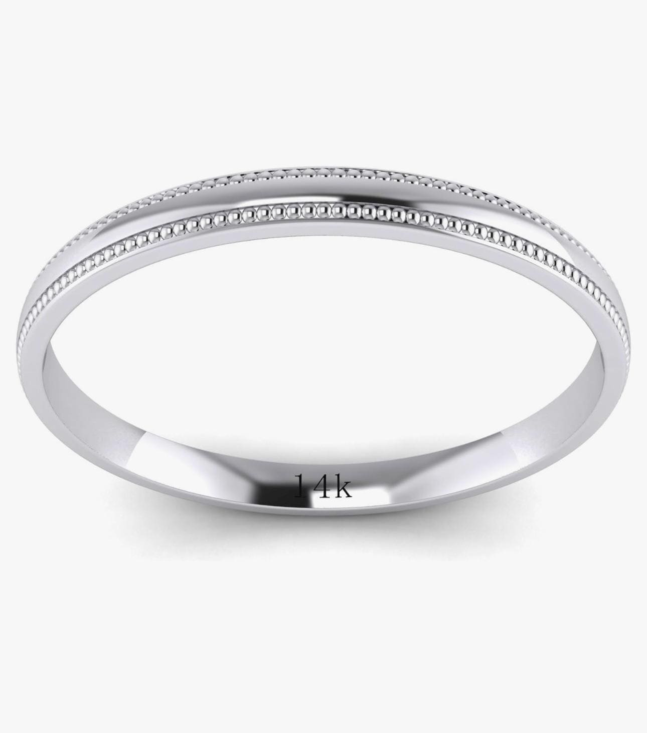 Custom Solid 14k Yellow Gold Ring, 2mm Ring, Comfort Fit Polished Wedding Ring, Women’s Wedding Band, Custom Engraved Real Gold Wedding Ring