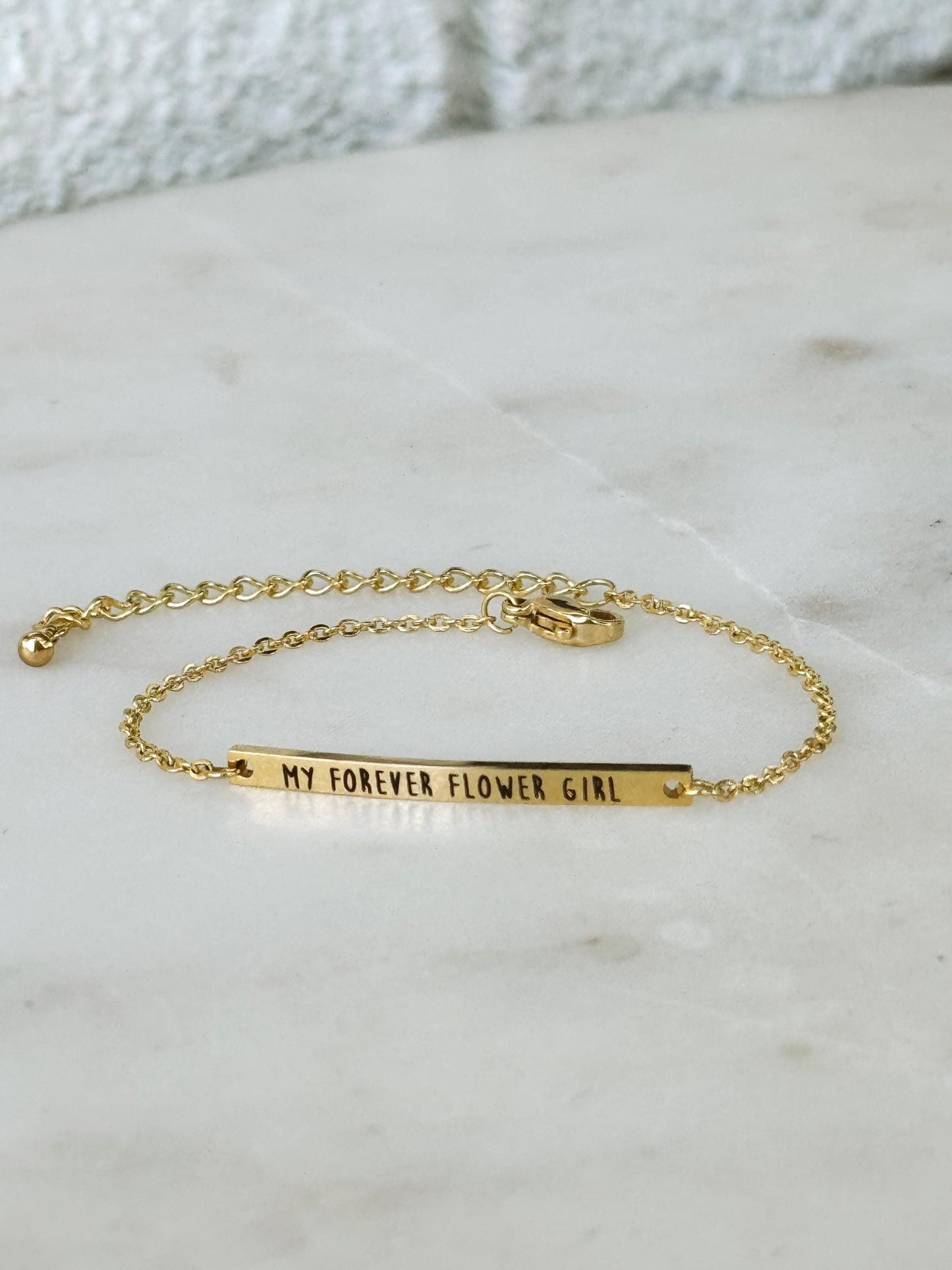 Flower Girl Bracelet, Custom Bracelet, Girls Bracelet, Jewelry, Wedding Jewelry, Flower Girl Jewelry, Name Bar Bracelet, Personalized Gift