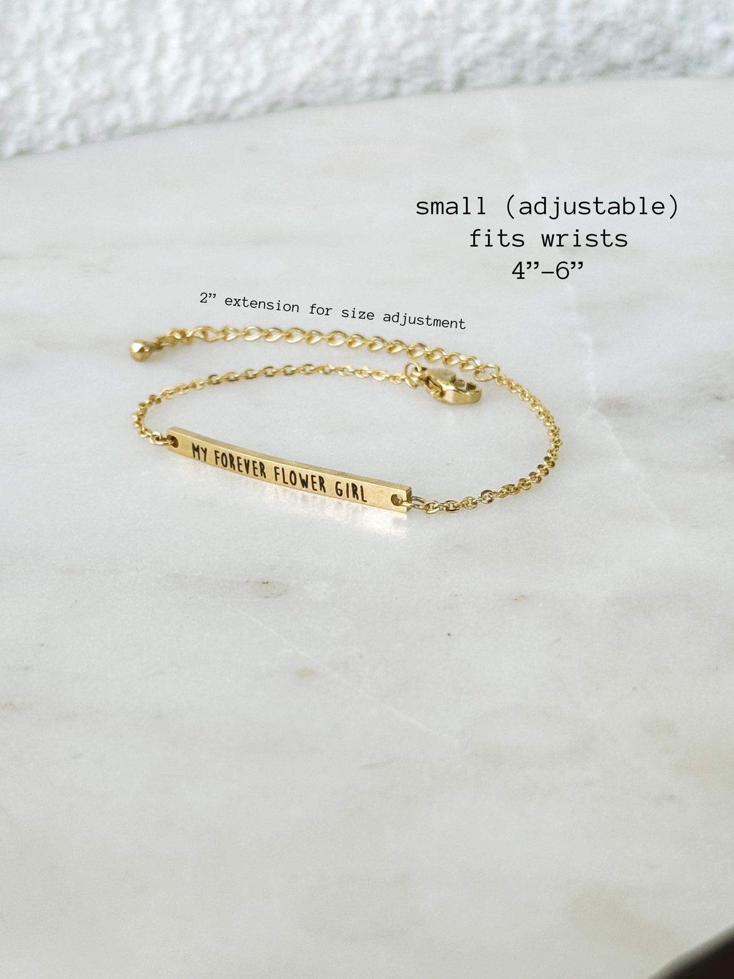 Flower Girl Bracelet, Custom Bracelet, Girls Bracelet, Jewelry, Wedding Jewelry, Flower Girl Jewelry, Name Bar Bracelet, Personalized Gift