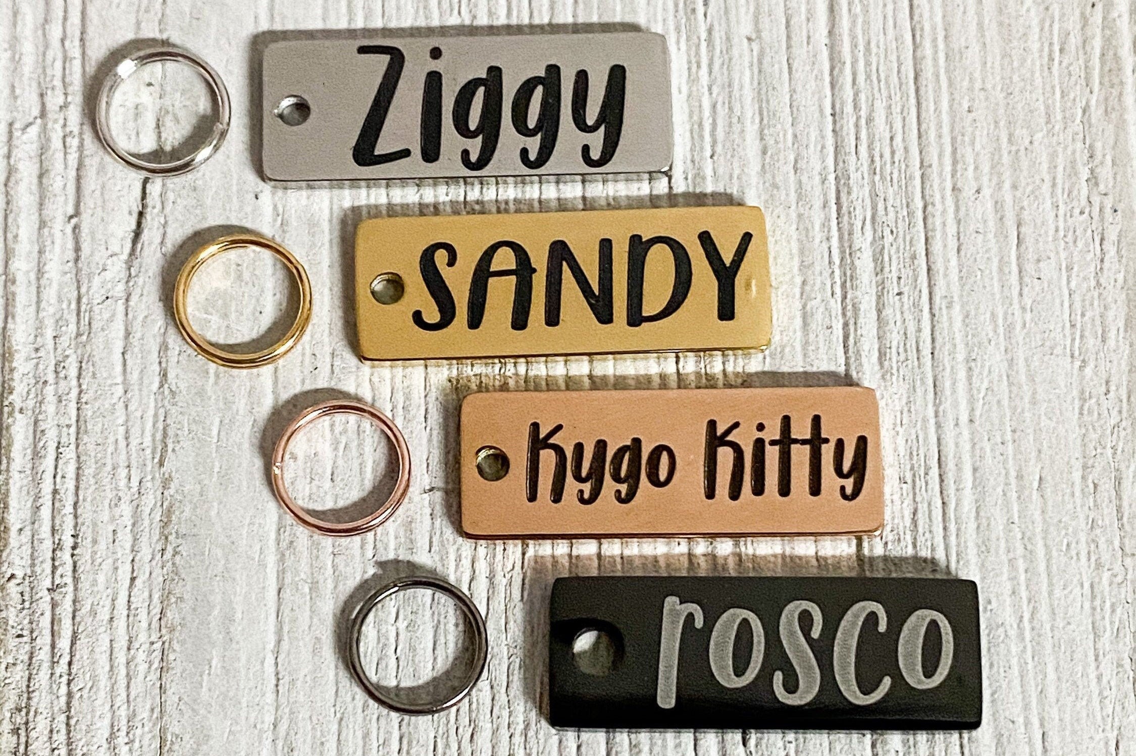 Gold pet outlet tags